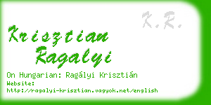 krisztian ragalyi business card