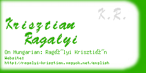 krisztian ragalyi business card